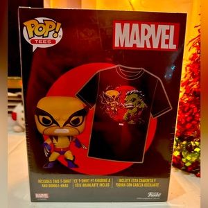 ‼️ BRAND NEW ‼️ Marvel Funko Pop with T-shirt